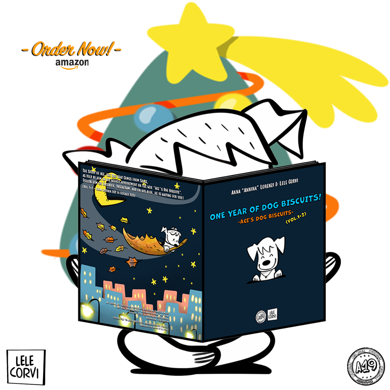 One Year of Dog Biscuits! - Put an "Ace" under the tree! / Metti "un Ignazio" sotto l'albero! - Merry Christmas! / Buon Natale!